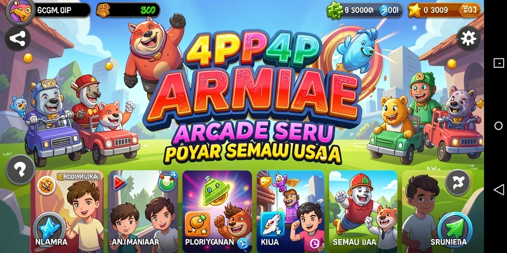 Tampilan gameplay seru dari 4P4P yang penuh tantangan.