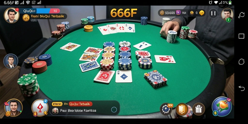 Tampilan gameplay seru dari <strong>666F</strong> saat bermain QiuQiu.