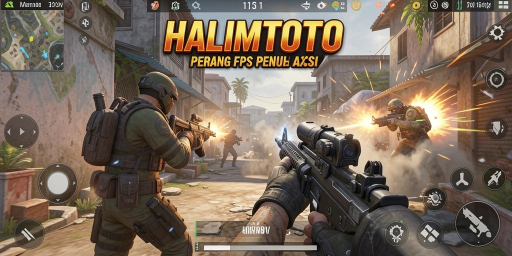 Tangkapan layar gameplay HALIMTOTO yang menegangkan dan penuh aksi.