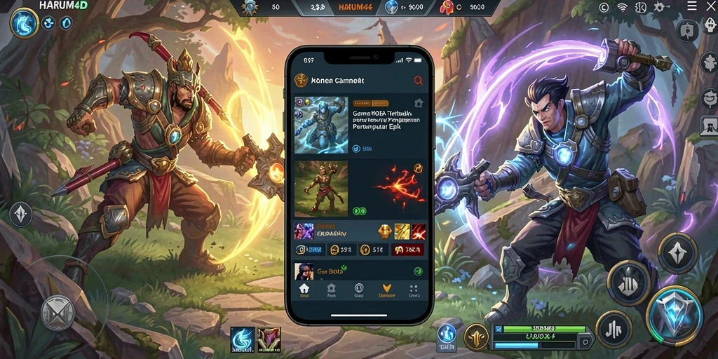 Gameplay seru dan mendebarkan di HARUM4D dengan pertarungan antartim.