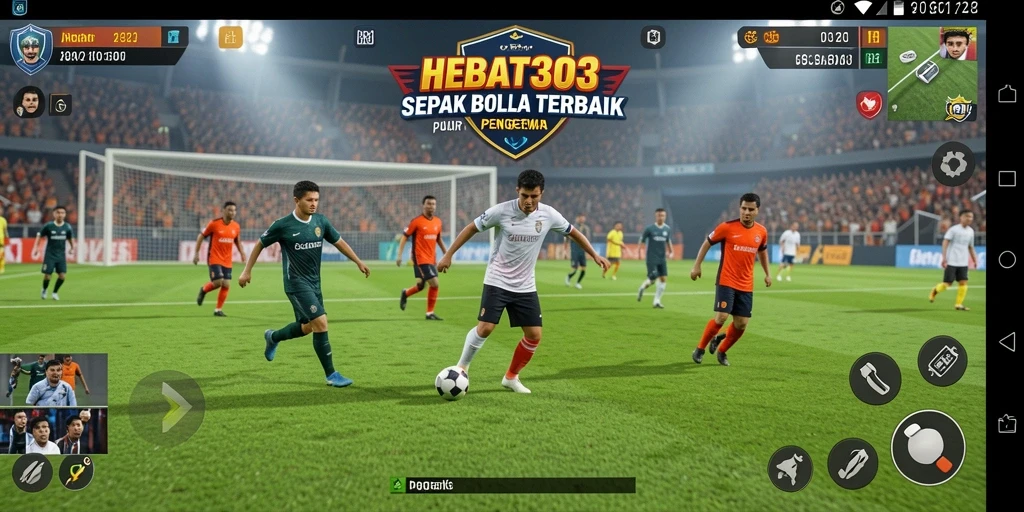 Tangkapan layar HEBAT303 menunjukkan aksi sepak bola yang seru dan grafis yang memukau.