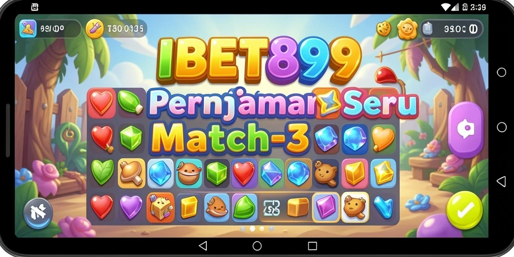 Gameplay seru dalam permainan Match-3 IBET899 yang menantang.