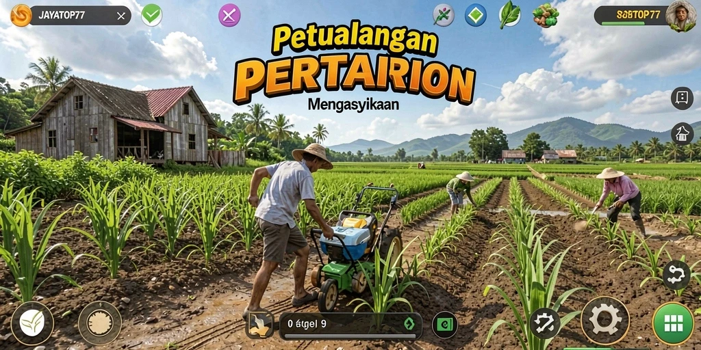 Menampilkan gameplay pertanian yang menarik di JAYATOP77.