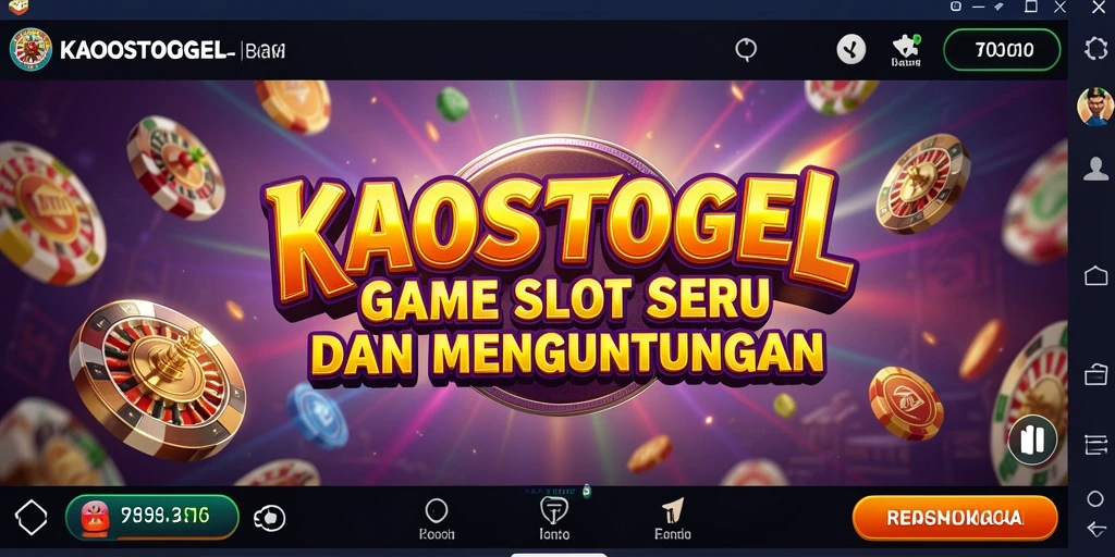 Tampilan gameplay seru dengan berbagai tema menarik di KAOSTOGEL.