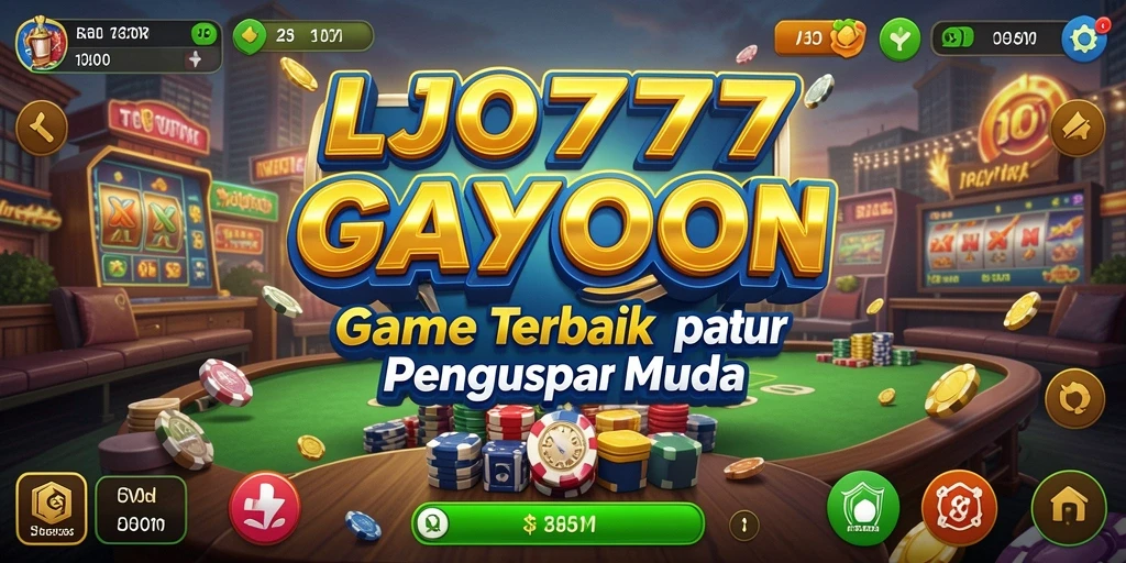 Tampilan gameplay seru dari LJO777 menampilkan kemenangan bisnis.