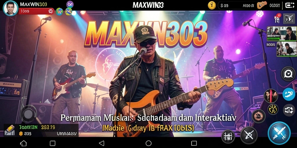 Tampilan gameplay yang menarik dalam MAXWIN303 dengan berbagai lagu dan tantangan.