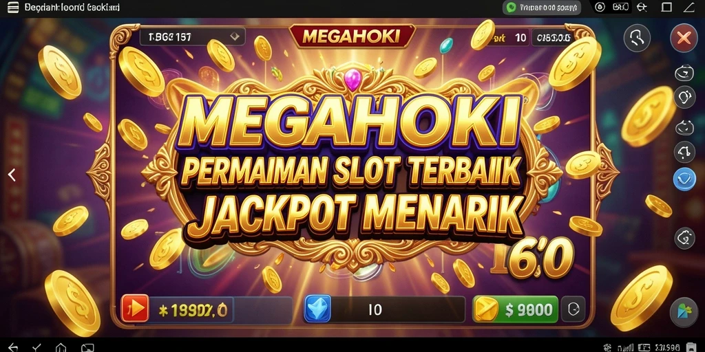Screenshot MEGAHOKI menampilkan gameplay seru permainan slot.