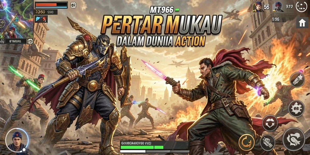 Tampilan aksi seru dalam gameplay MT966 yang membuat ketagihan.