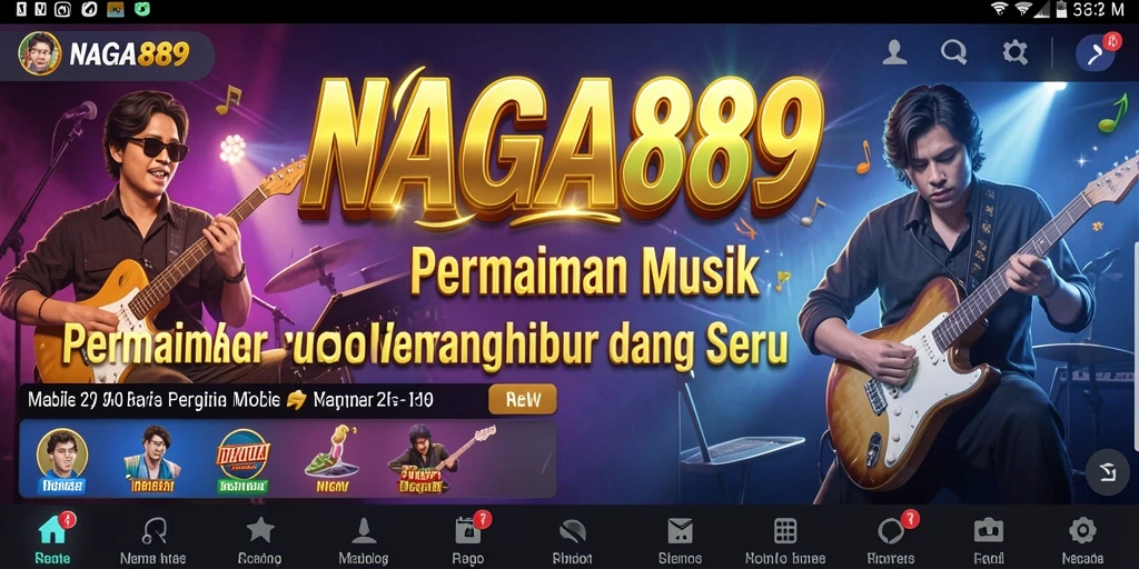 Tampilan gameplay NAGA889 yang menarik dalam permainan musik.