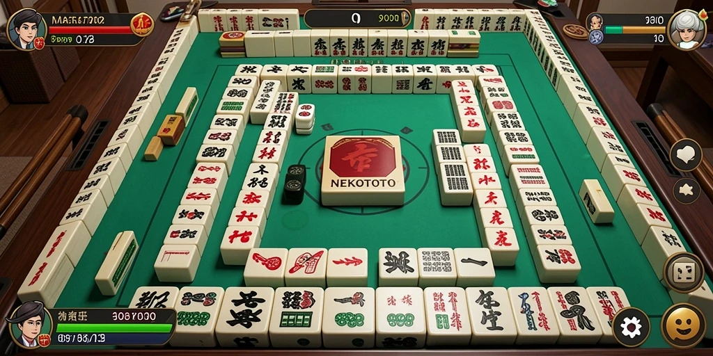 Tampilan permainan <strong>NEKOTOTO</strong> yang menampilkan tantangan Mahjong yang mengasyikkan.