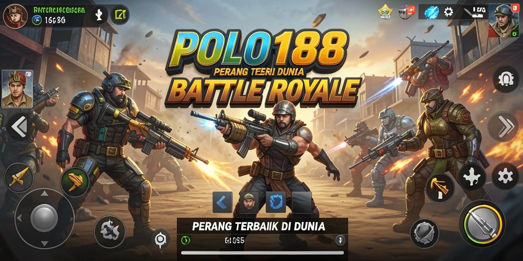Gameplay mendebarkan dalam battle royale POLO188 dengan berbagai senjata dan strategi.