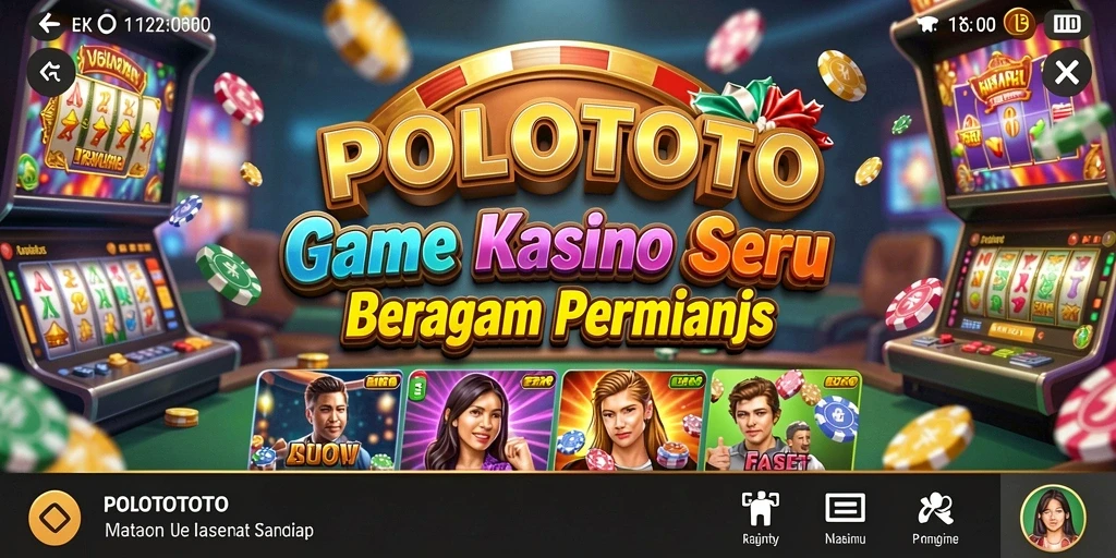 Tampilan gameplay menarik dari game Kasino POLOTOTO yang dinamis.