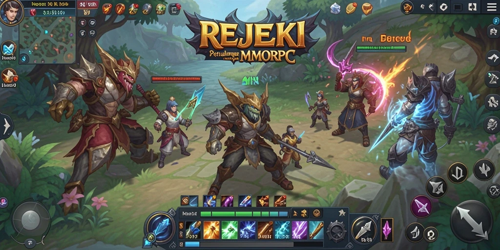 Screenshot gameplay yang menampilkan aksi seru dalam dunia MMORPG.