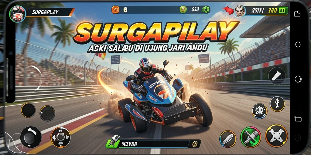 Tampilan gameplay seru dan mendebarkan dari SURGAPLAY.