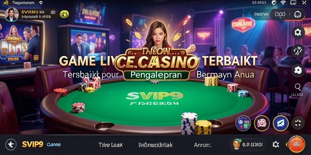 Gameplay Live Casino di SVIP9 yang mengesankan dan interaktif.