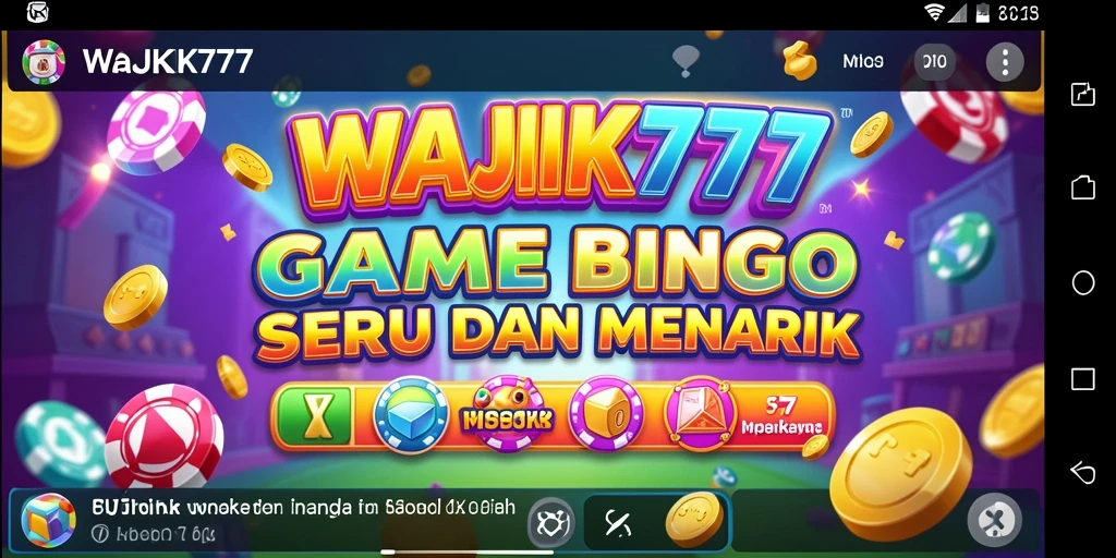 Screenshot gameplay WAJIK777 yang menampilkan suasana Bingo yang seru.